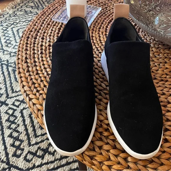 Via Spiga Shoes Via Spiga Marlow Sneakers Black Suede Slip On